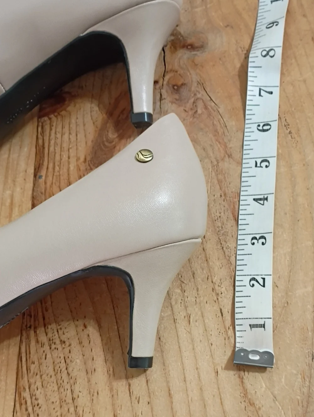 Life Stride Nude/Taupe Classic Mid Heel Pumps